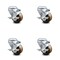 Service Caster 3 Inch High Temp Phenolic Wheel Swivel Bolt Hole Caster Set with Brake SCC SCC-BH20S314-PHRHT-TLB-4 - alternate 1